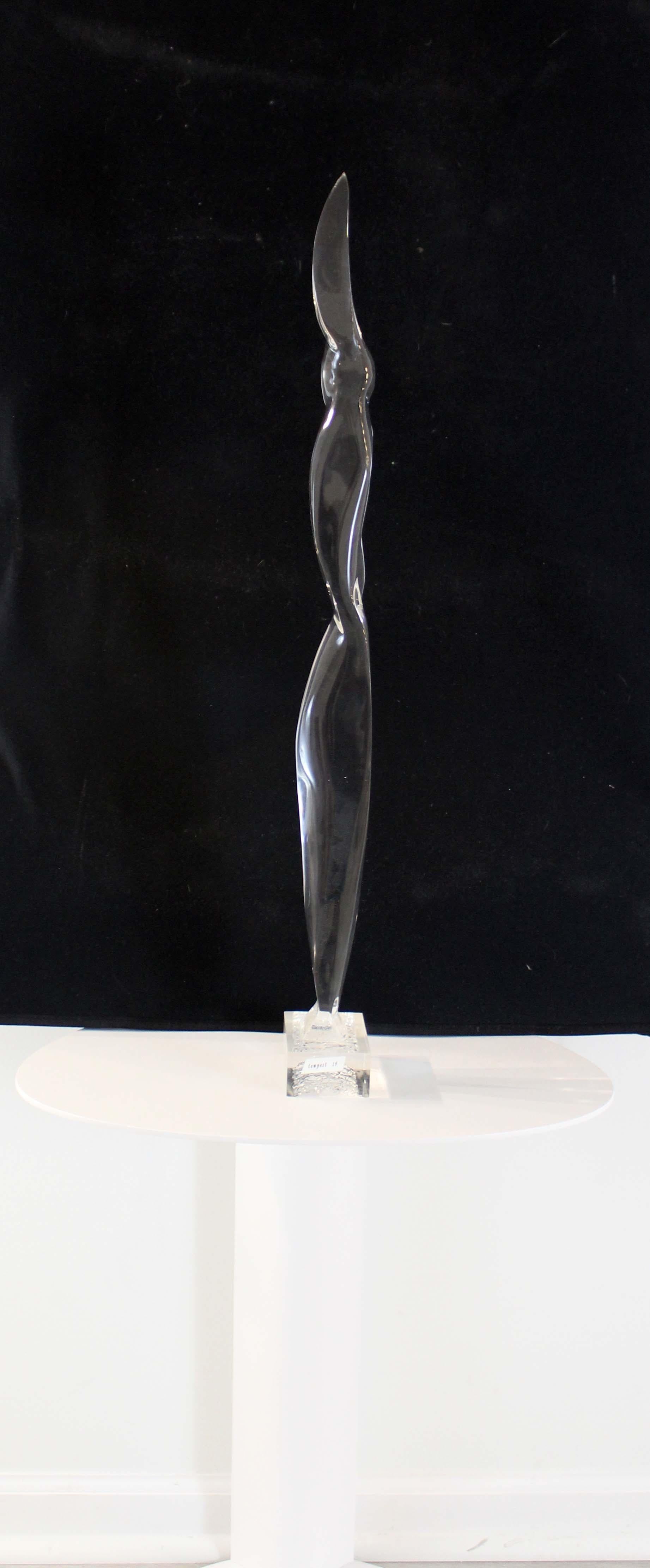 Contemporary James Nani Tempest Acrylic Sculpture, 1980s In Good Condition In Keego Harbor, MI