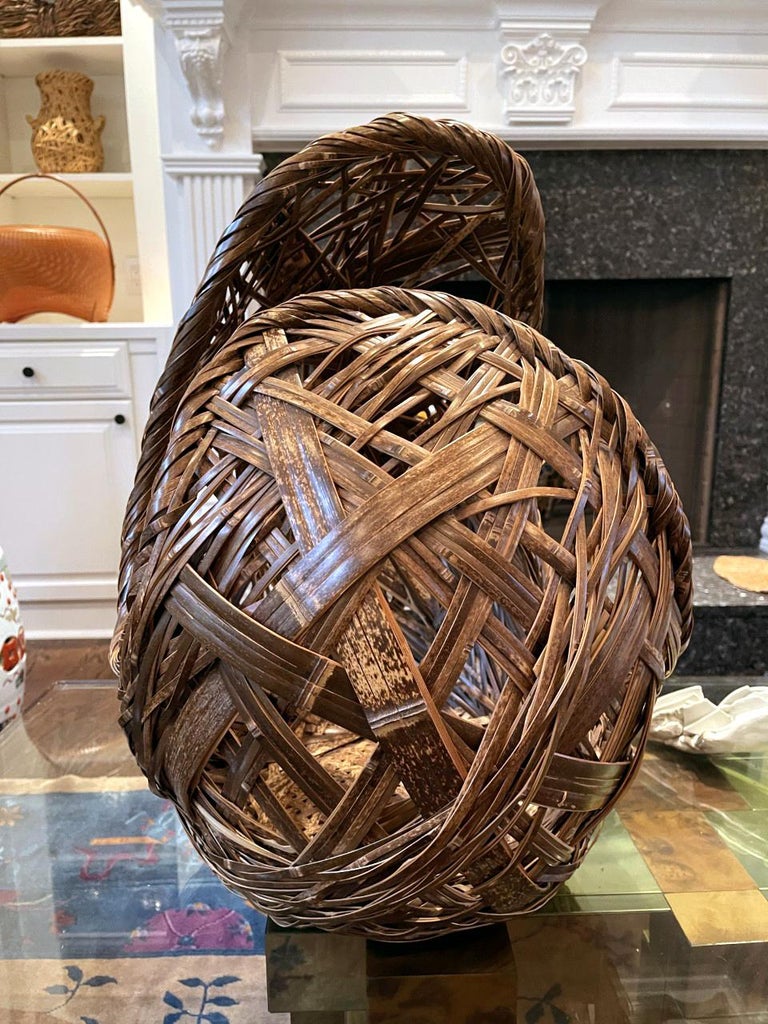 Contemporary Japanese Bamboo Art Sculpture Yamaguchi Ryuun For Sale at