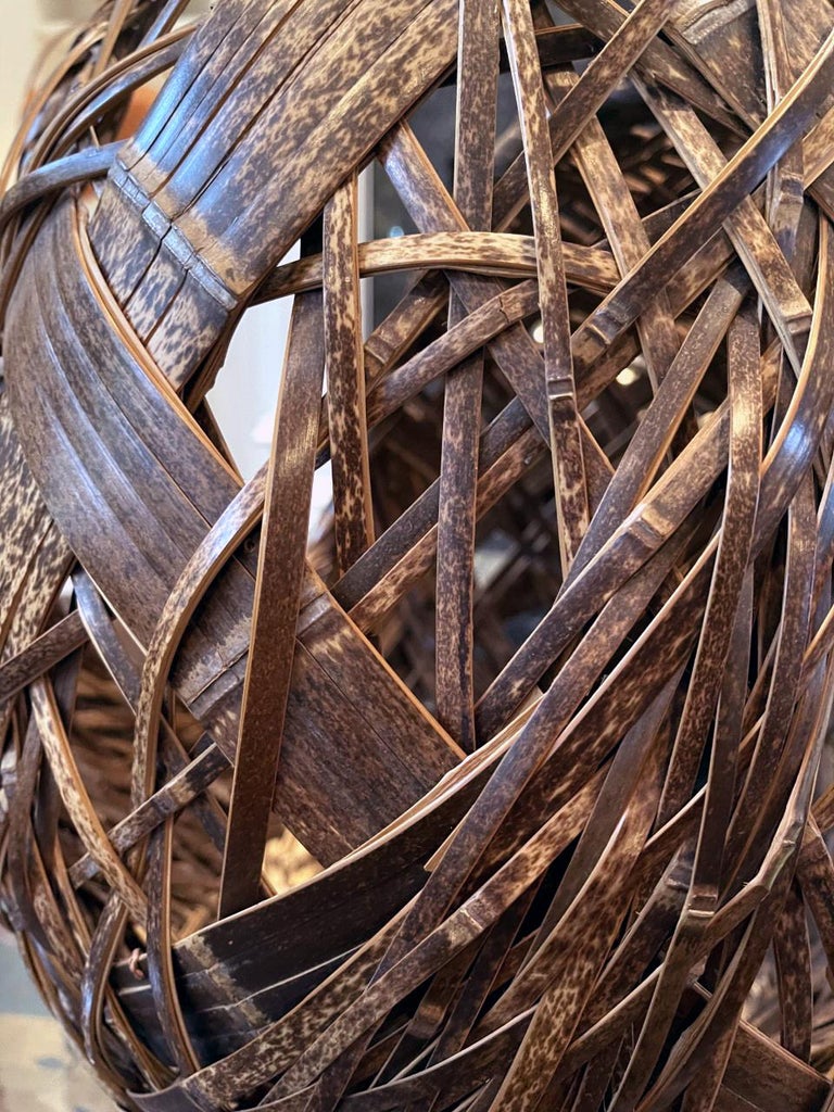 Contemporary Japanese Bamboo Art Sculpture Yamaguchi Ryuun For Sale at