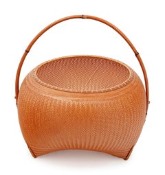 Contemporary Japanese Bamboo Basket Kawano Shoko