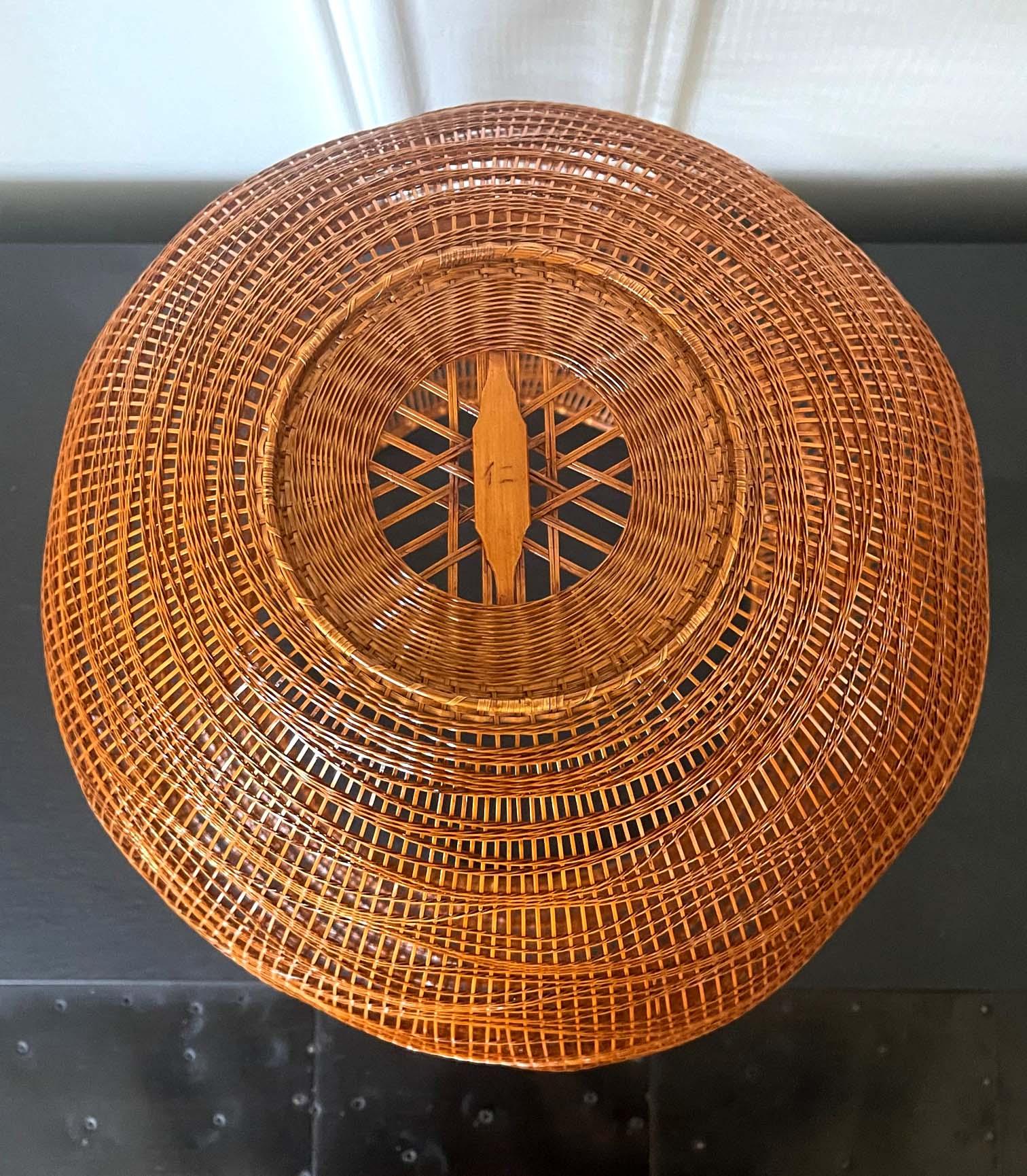 Contemporary Japanese Bamboo Basket Sculpture by Morikami Jin 3