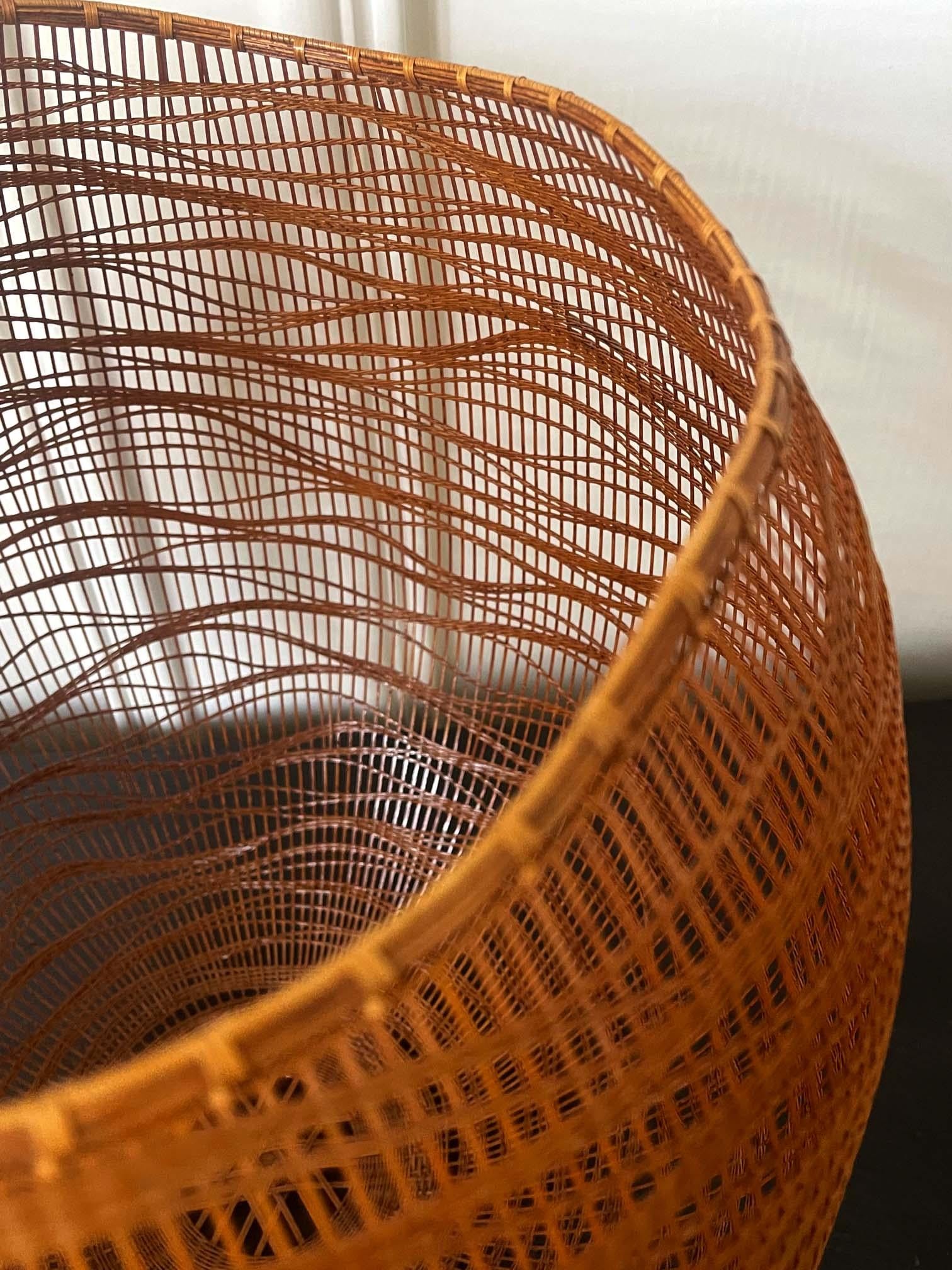 Contemporary Japanese Bamboo Basket Sculpture by Morikami Jin 5