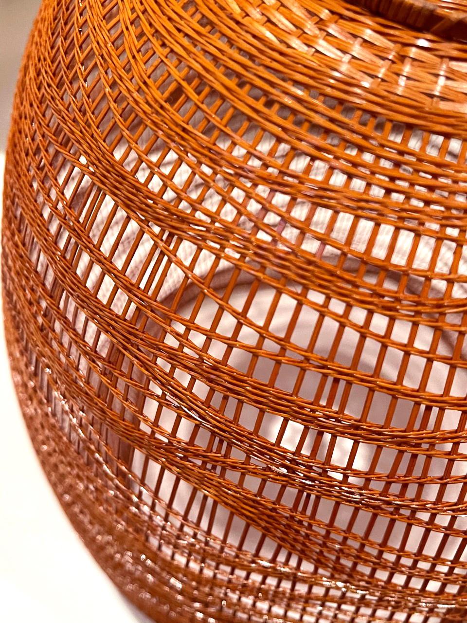 Contemporary Japanese Bamboo Sculptural Basket Morikami Jin 6