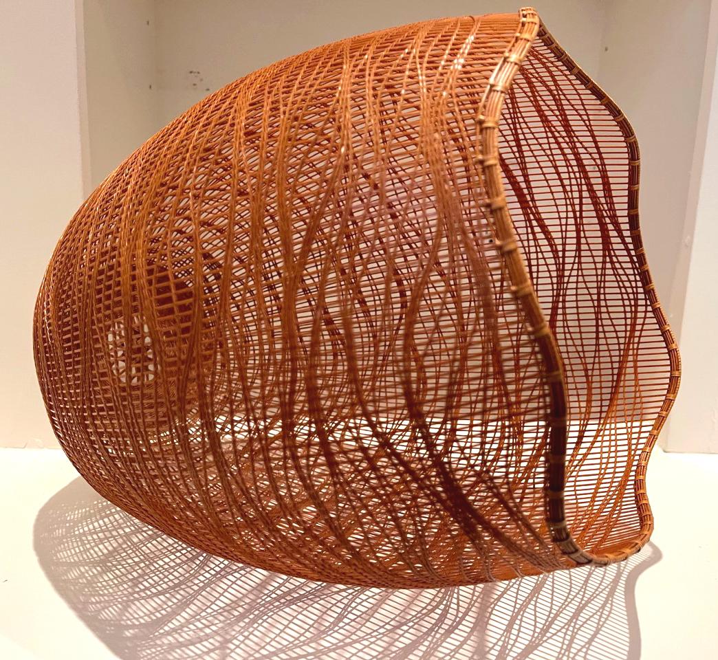 Contemporary Japanese Bamboo Sculptural Basket Morikami Jin 1