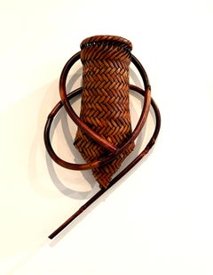 Escultura japonesa contemporánea de bambú Honma Hideaki