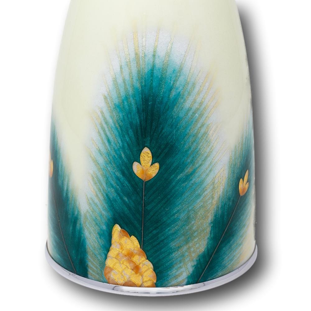 Contemporary Japanese Cloisonne Enamel Vase Tamura For Sale 4