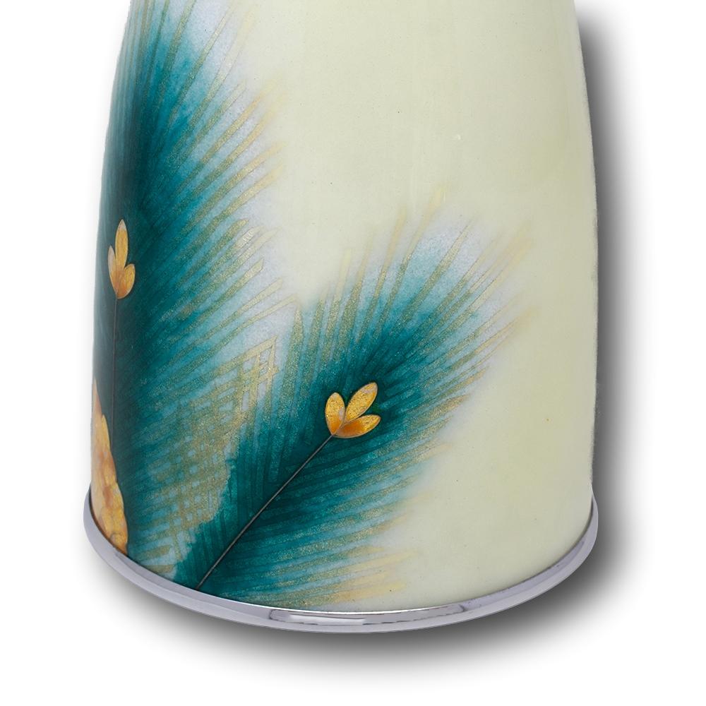 Contemporary Japanese Cloisonne Enamel Vase Tamura For Sale 5