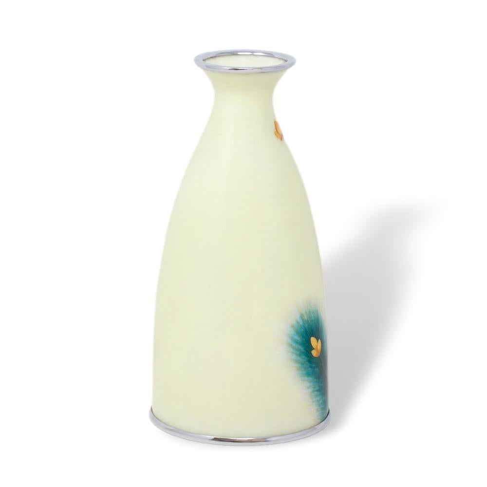 20th Century Contemporary Japanese Cloisonne Enamel Vase Tamura For Sale