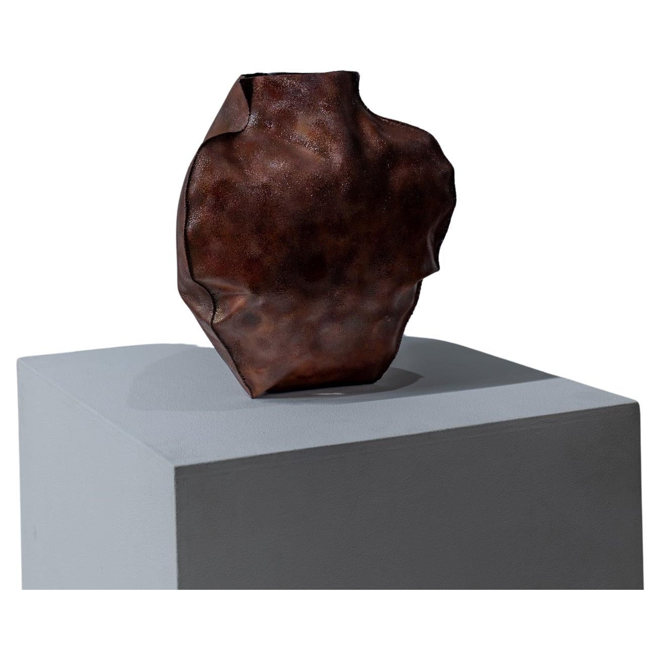 Vase japonais contemporain en cuivre Cloissoné Vase Shippo 3 par Yochiya Studio en vente