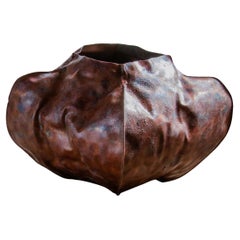 Contemporary Japanese Cloissoné Copper Vessel Shippo Vase by Yochiya 