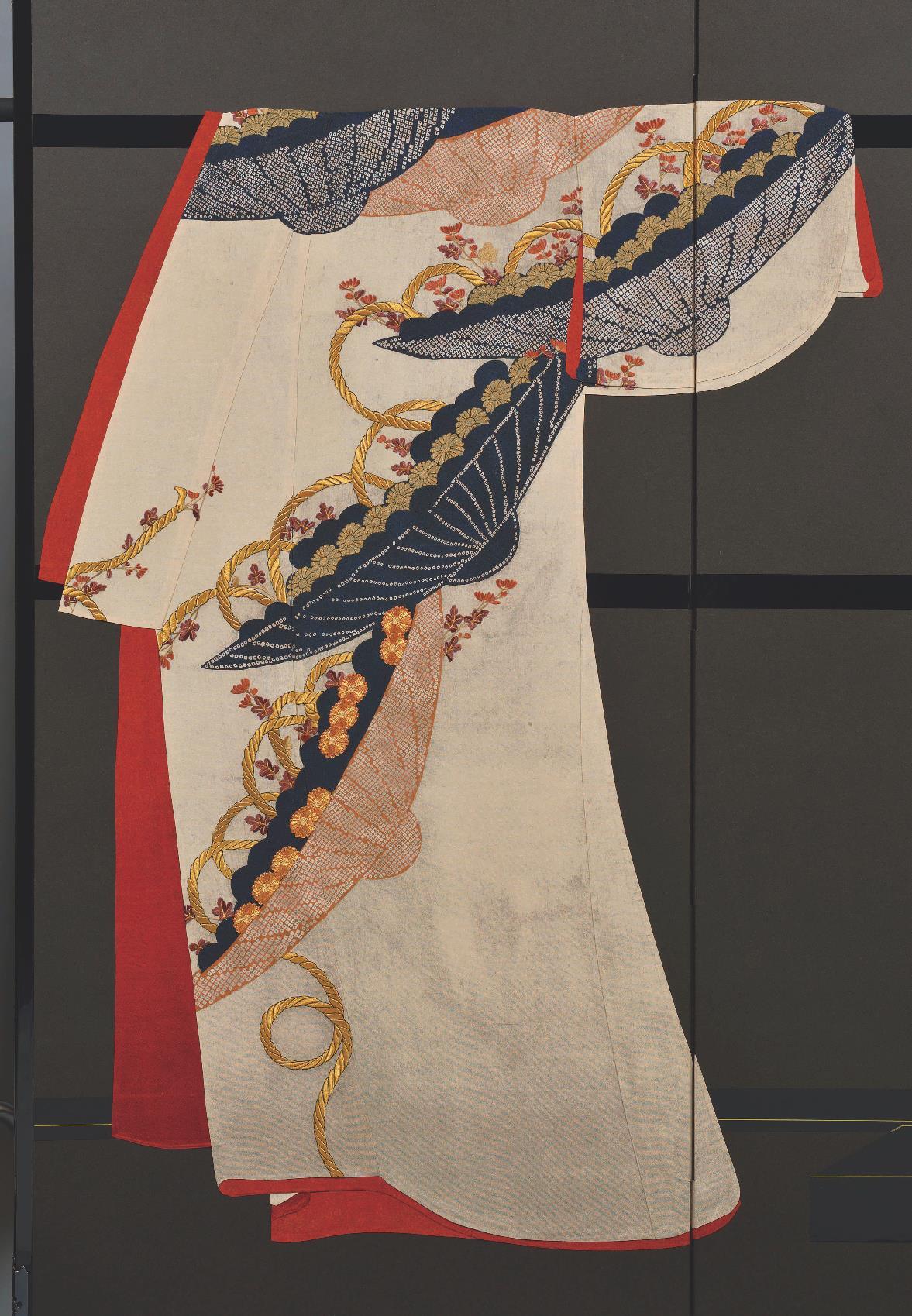 Unique Japanese contemporary two panel 