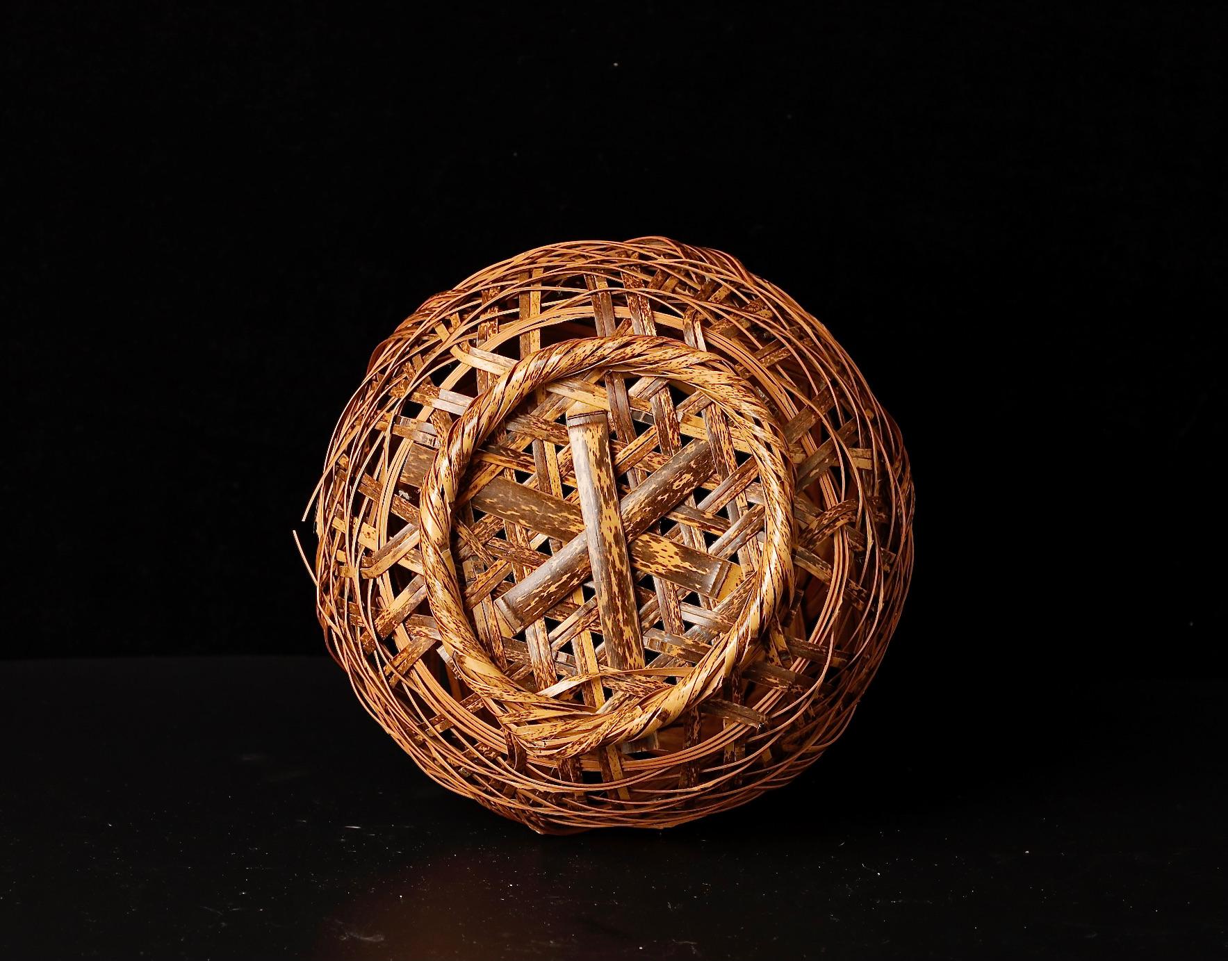 Contemporary Japanese Ikebana Bamboo Basket 6