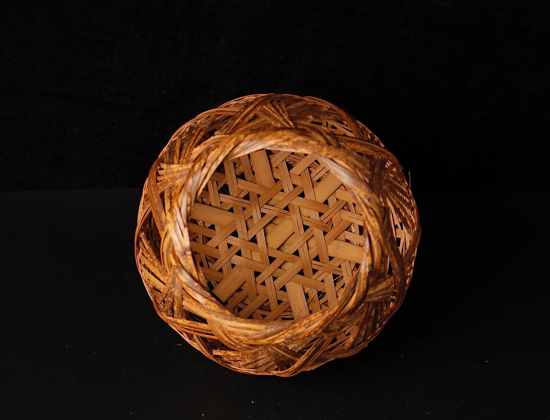 Contemporary Japanese Ikebana Bamboo Basket 5