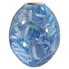 Moderne japanische Vase aus Imari-Arita-Porzellan
