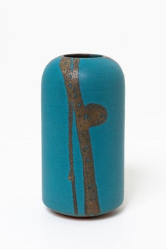 Contemporary Japanese stoneware ceramic vase by Hiroaki Taimei Morino