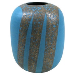 Contemporary Japanese stoneware ceramic vase Morino Taimei