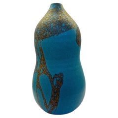Contemporary Japanese stoneware ceramic vase  Morino Taimei