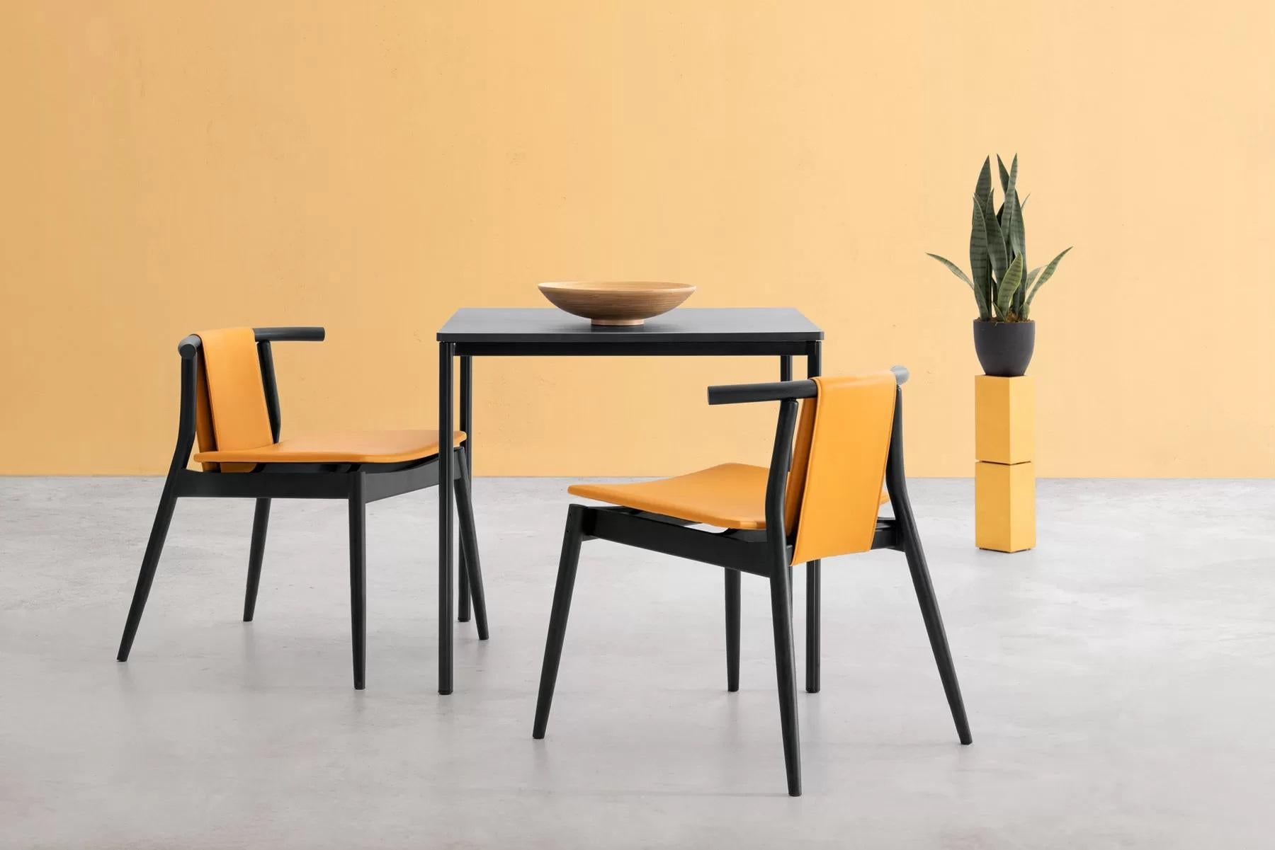 Modern Contemporary Japanese Style Dining Chairs-Set of 8 For Sale