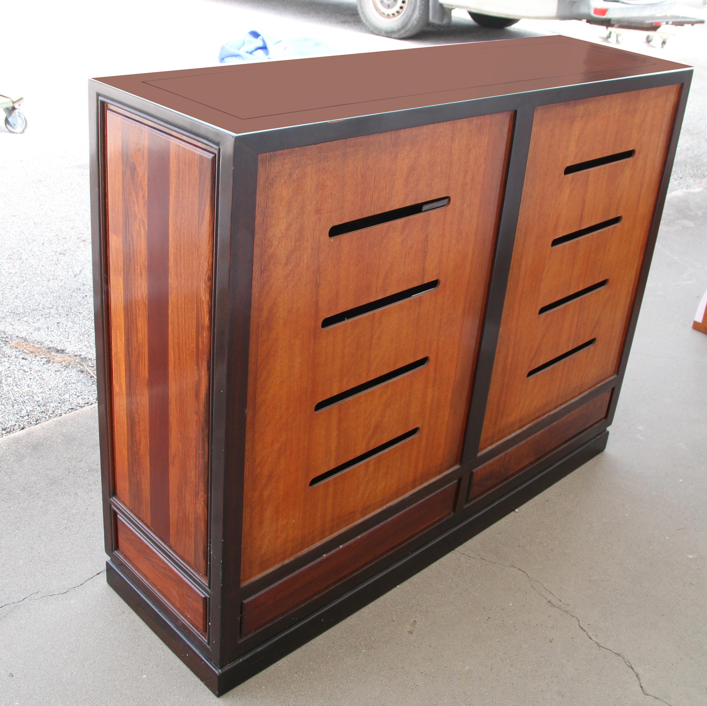 Teak Contemporary Japanese Style Getabako Shoe Cabinet from Thailand For Sale
