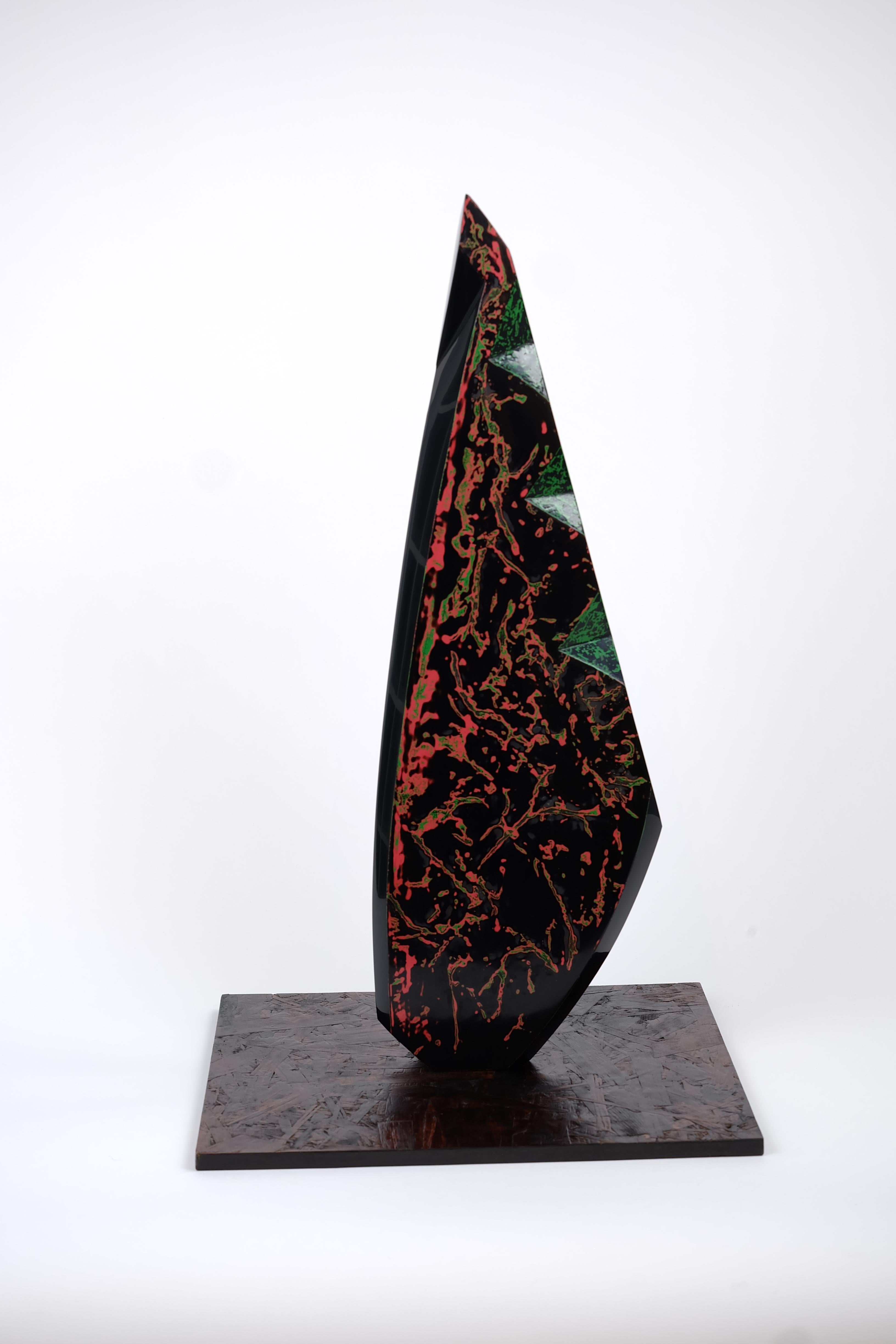 Contemporary Japanese Urushi Lacquer Sculpture For Sale 1