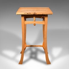 Contemporary Jardiniere Stand, English, Beech, Side Table, Cotswold School Taste
