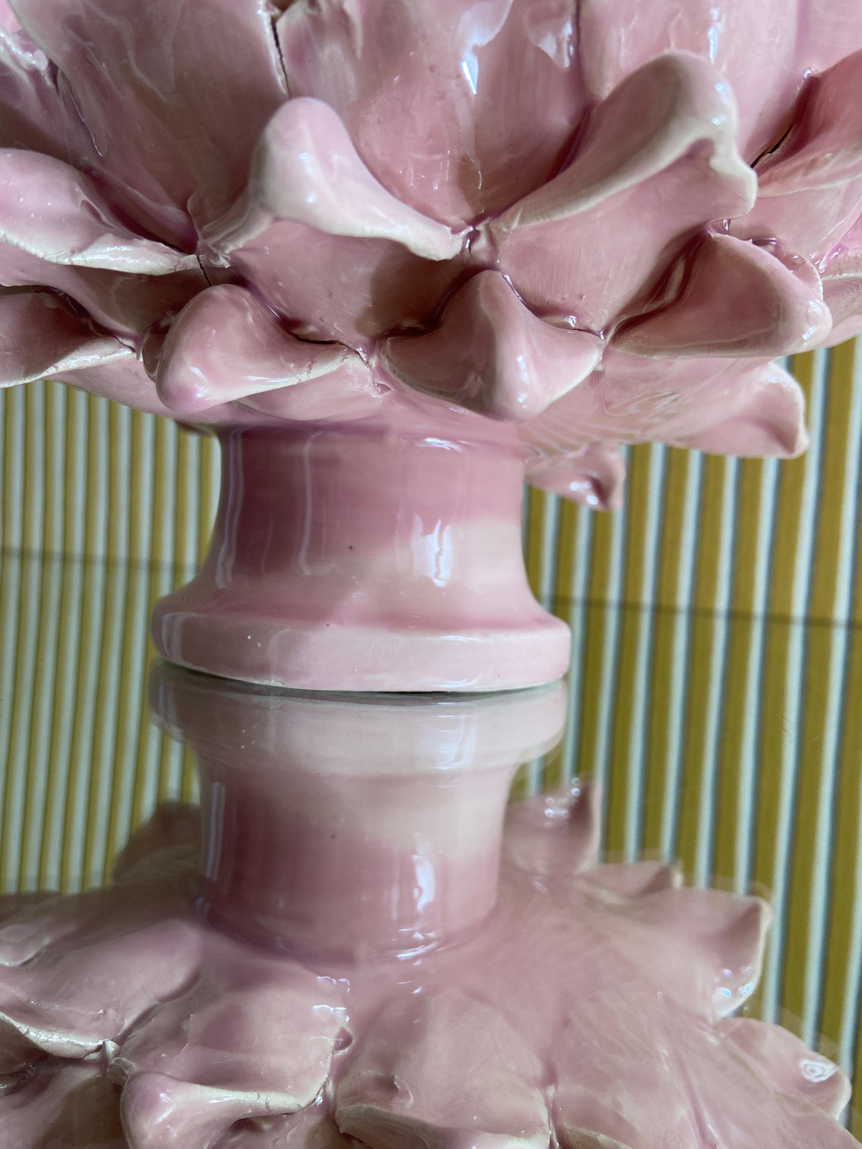 Contemporary Jean Roger Ceramic Bowl in Pink Glaze, France In New Condition In Copenhagen K, DK