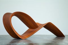 Contemporary Chaise Longue in Wood by Guto Indio da Costa, Brazil