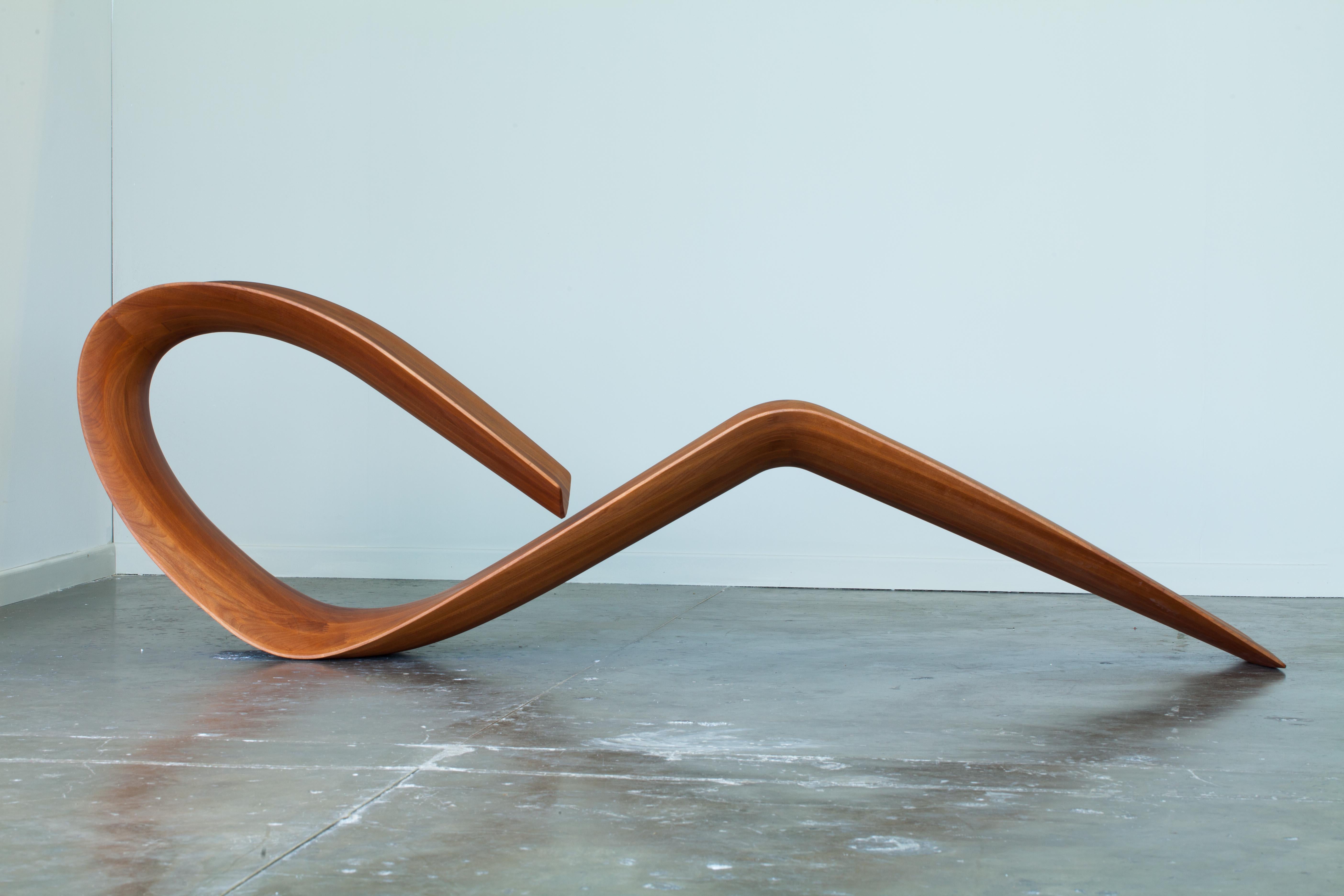 Other Contemporary Chaise Longue in Wood by Guto Indio da Costa, Brazil