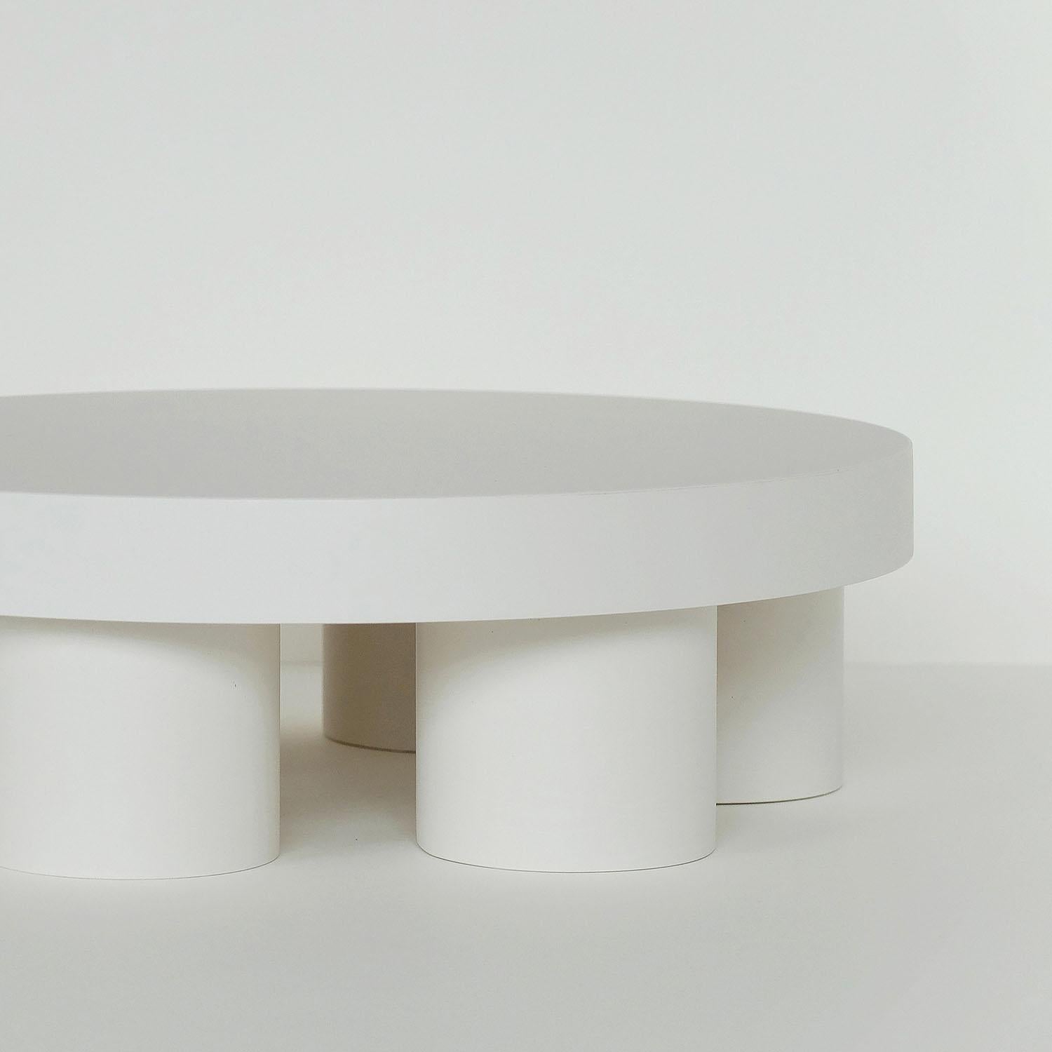 Modern Contemporary Jesmonite Coffee Table, Pilotis Low Table by Malgorzata Bany For Sale