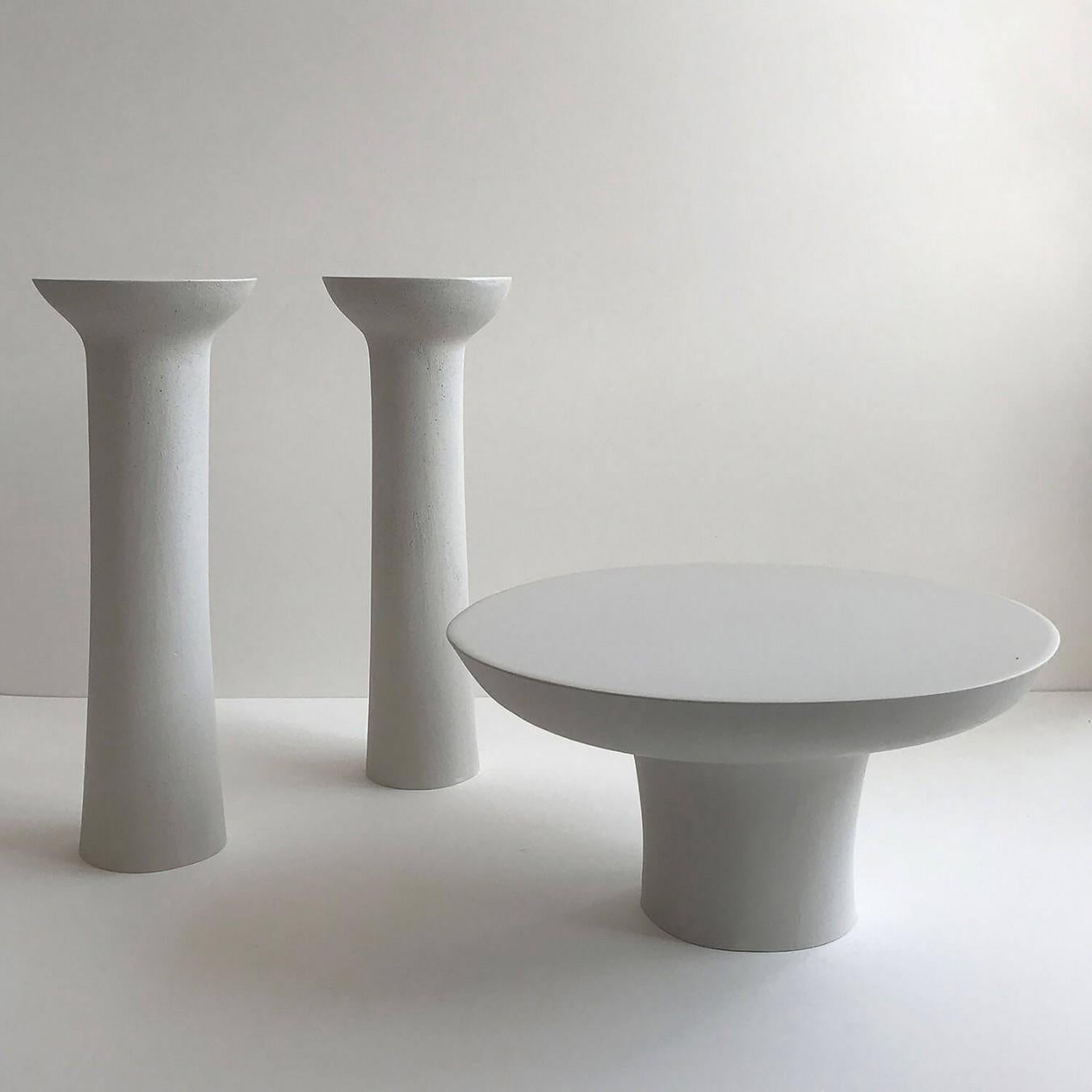 Modern Contemporary Jesmonite Platter, Curved Platter by Malgorzata Bany For Sale