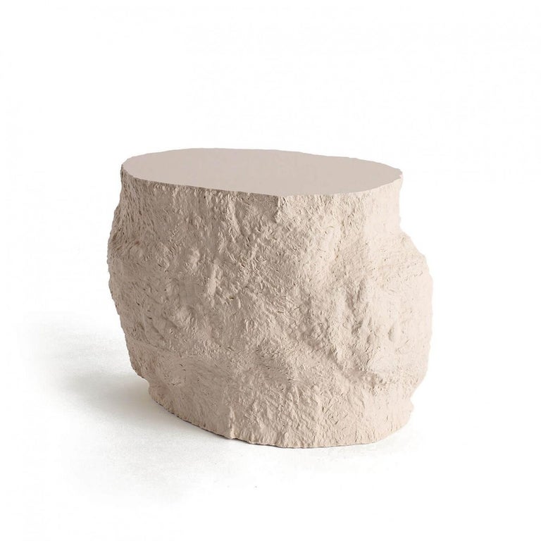 Contemporary Jesmonite Side Table, Acacia by Malgorzata Bany For Sale ...
