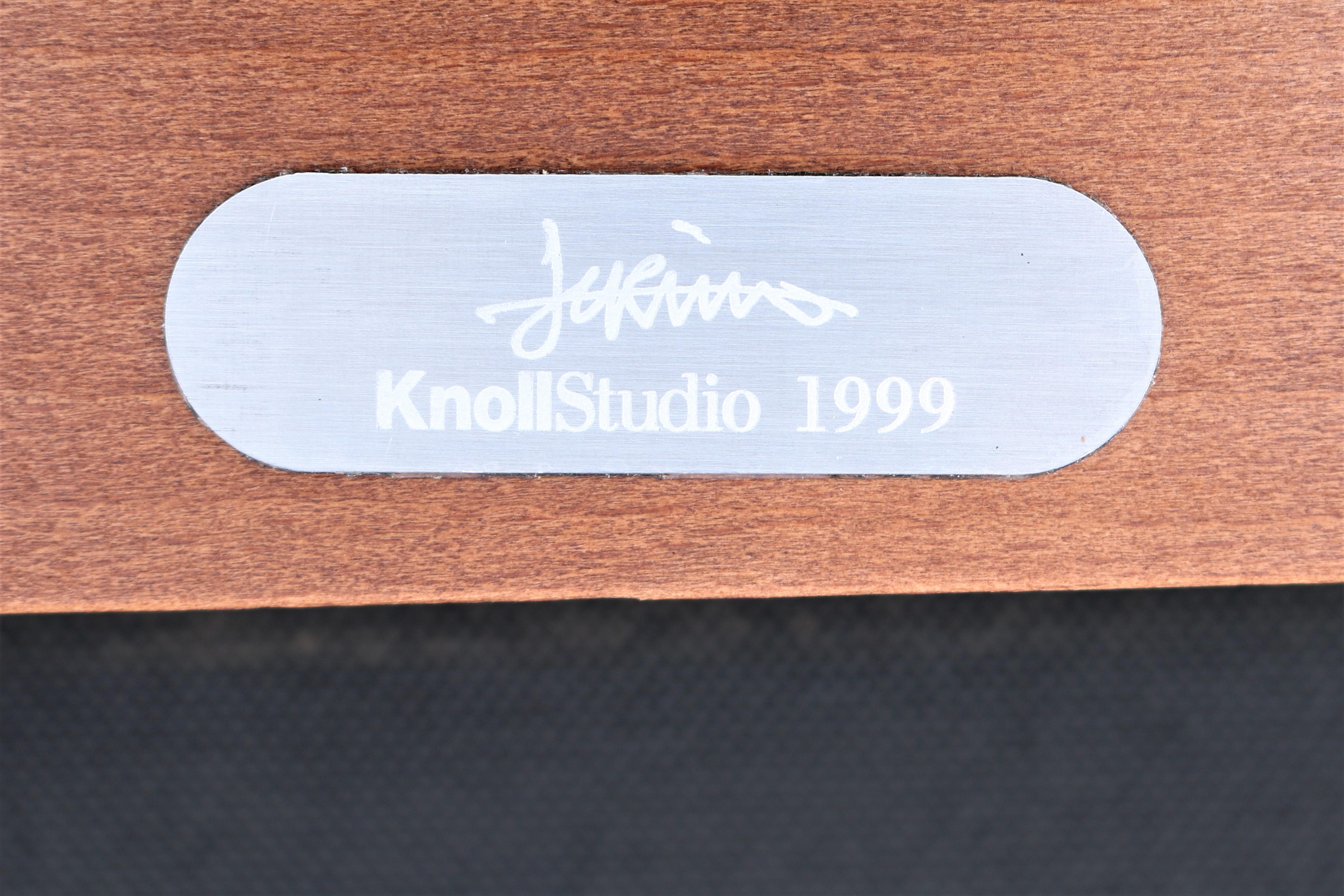 Zeitgenössische Jonathan Crinion für Knoll Crinion-Holz-Beistellstühle - 6er-Set im Angebot 5