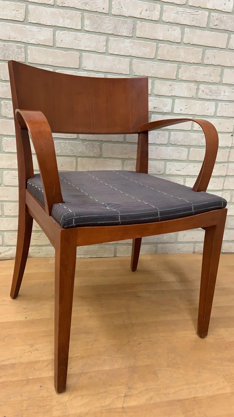 Contemporary Jonathan Crinion for Knoll Wood Side Dining Armchairs, Set