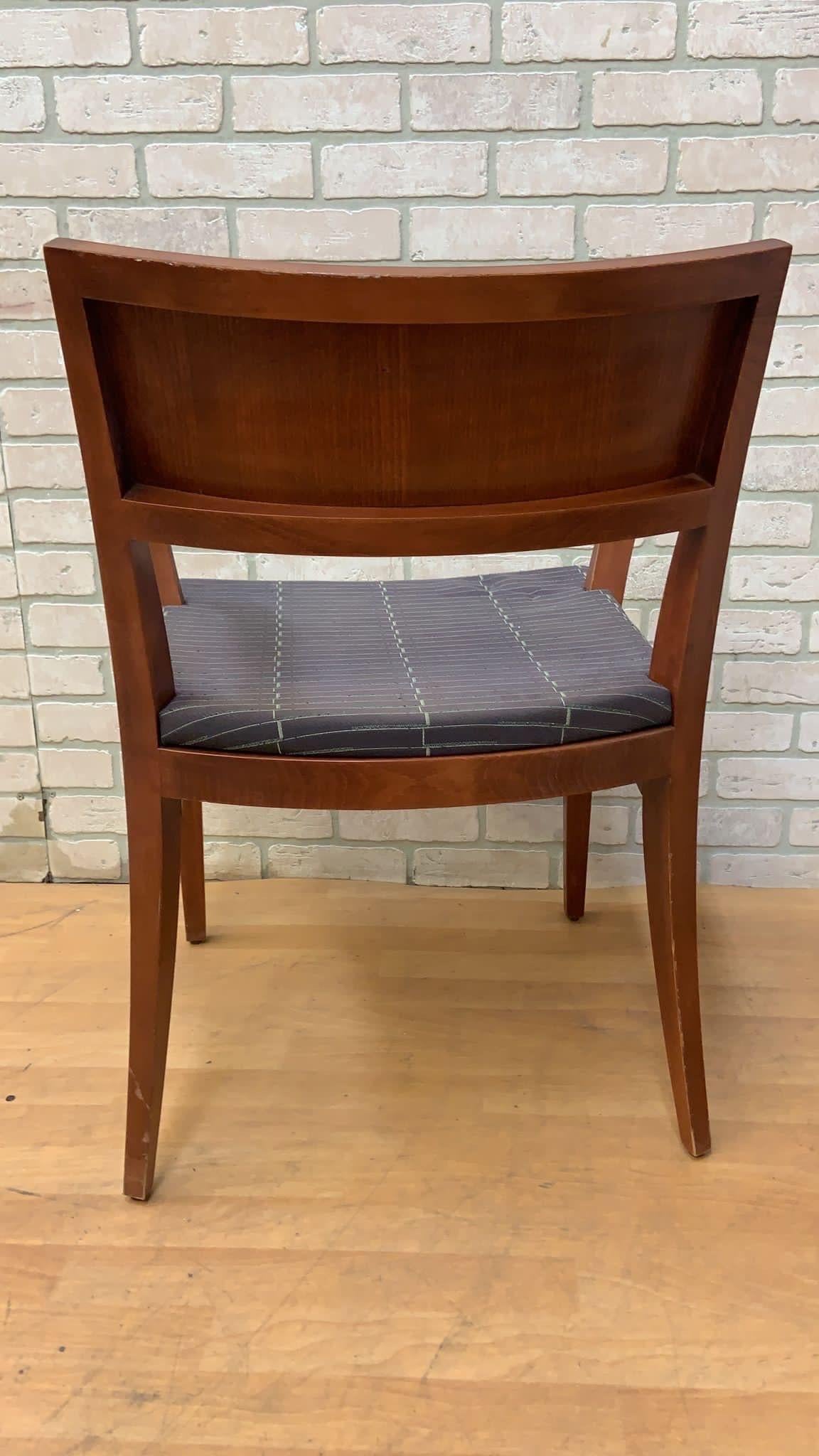 Fait main Contemporary Jonathan Crinion for Knoll Wood Side Dining Armairs, Set of 6 en vente