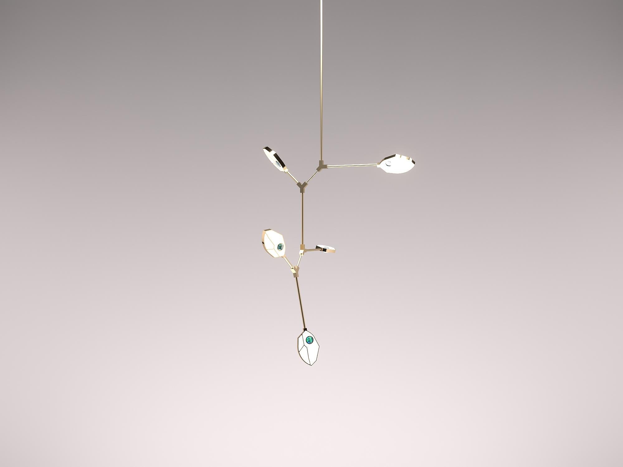 Contemporáneo Joni Config. Lámpara de 1 LED con Cristal y Concha de Páua en venta 11