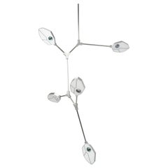 Lustre contemporain Joni Config. 1 LED avec cristal et coquillage Pua 