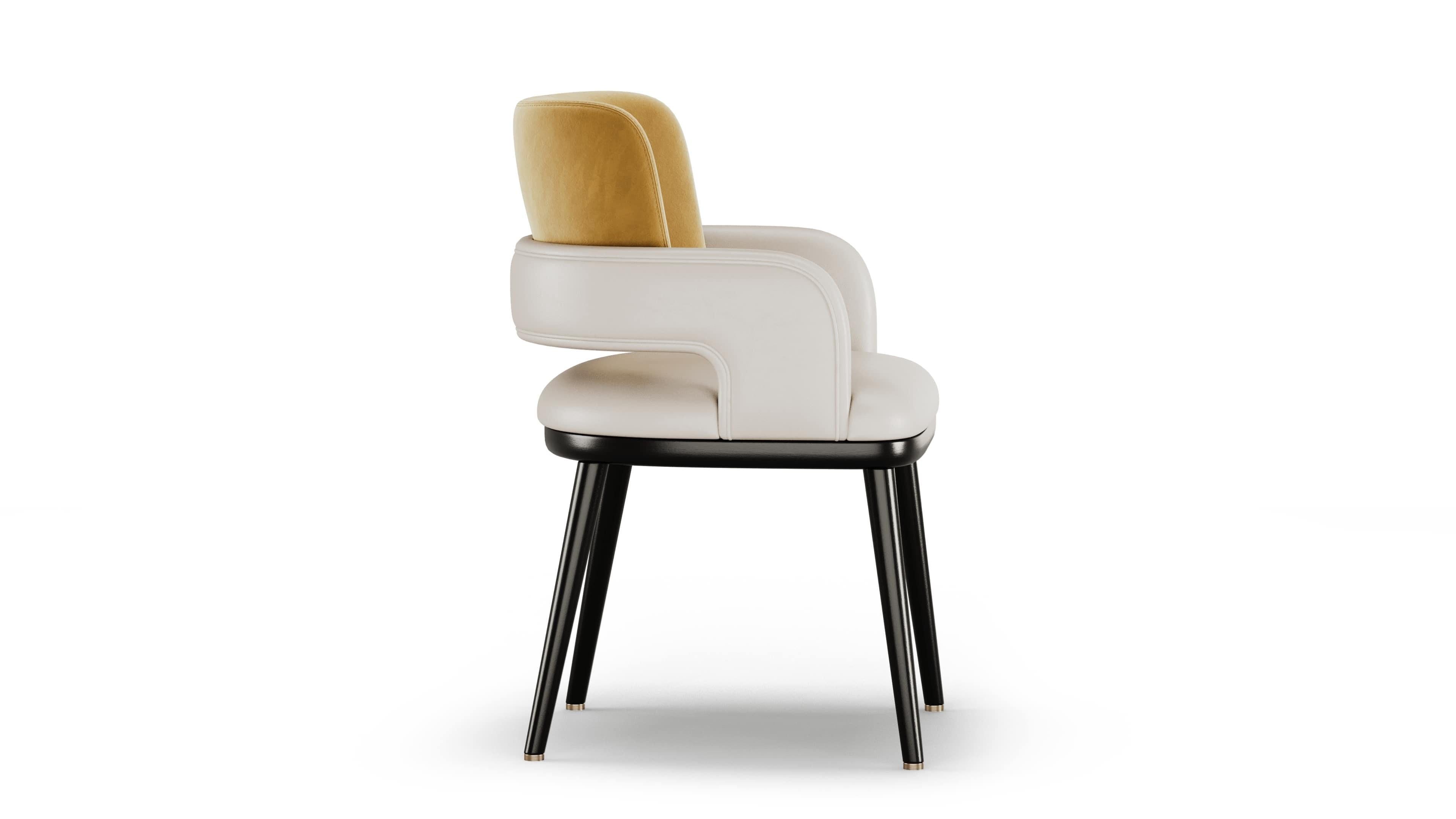 Silla Julien Contemporánea Con Respaldo Detalle Metal Moderno de mediados de siglo en venta