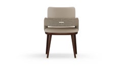 Contemporary Julien Chair With Patterned Fabric