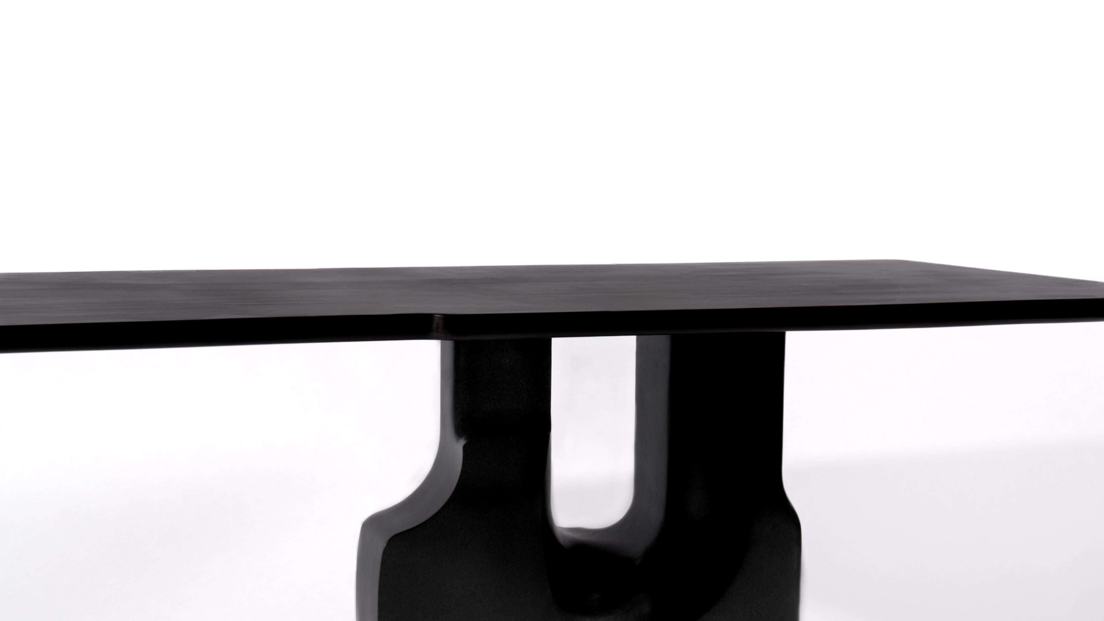 Contemporary 'JULIUS' Secretary by Eichkorn, Black Bronze, Customizable For Sale 1