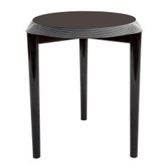 Contemporary Jump Low Stool with Black Corian Top