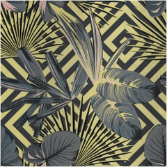 Panneau de soie contemporain Jungling Dream