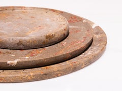 Aina Contemporary Jurassic Fossil Marble Mare Plate, Living Collection