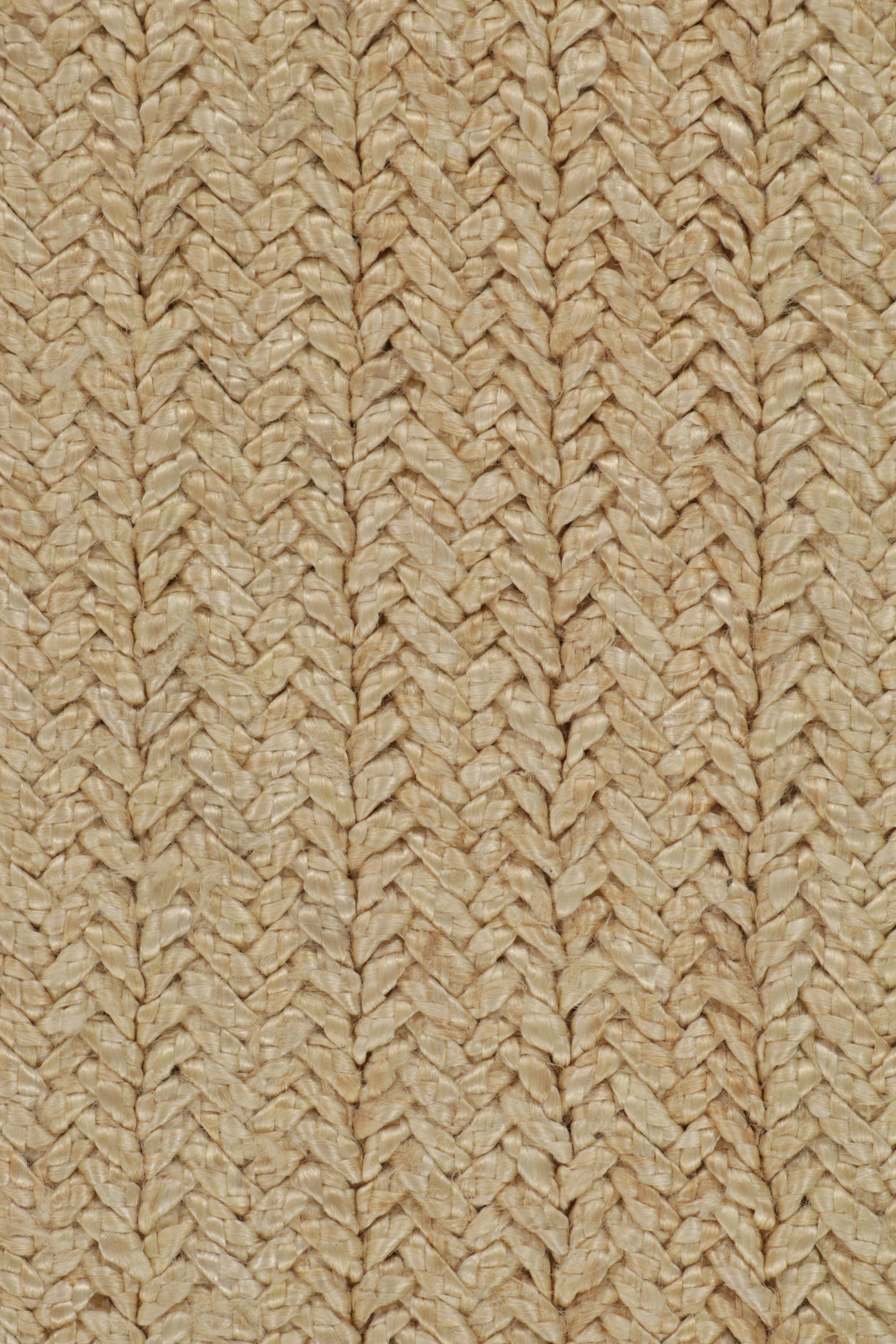 Rug & Kilim's Contemporary Jute & Sisal Runner in Beige-Brown In New Condition For Sale In Long Island City, NY
