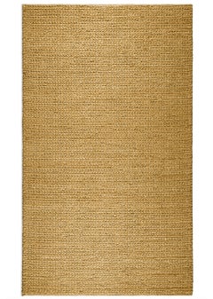 Contemporary Jute Weave Rug, 5'x8', Yellow