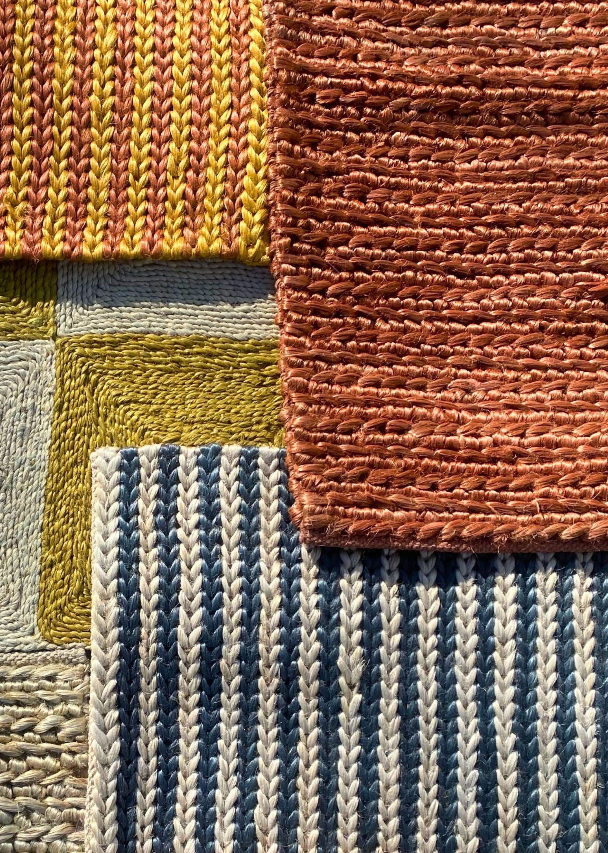 Tissé à la main Tapis contemporain en jute, 8' x 10', Topaz en vente