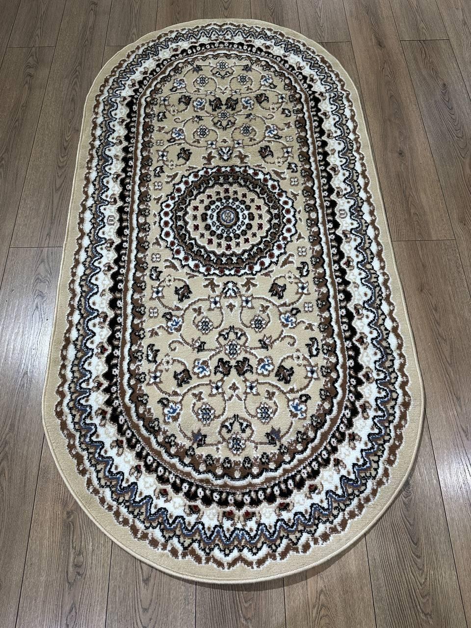 Polyester Contemporary Kazakh Modern Style Rug 100 x 200 cm (3.3 x 6.6 ft) - 1Z38 For Sale