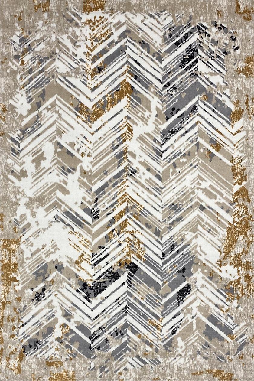 Polyester Contemporary Kazakh Modern Style Rug 180 x 260 cm (5.9 x 8.5 ft) - 1Z56 For Sale