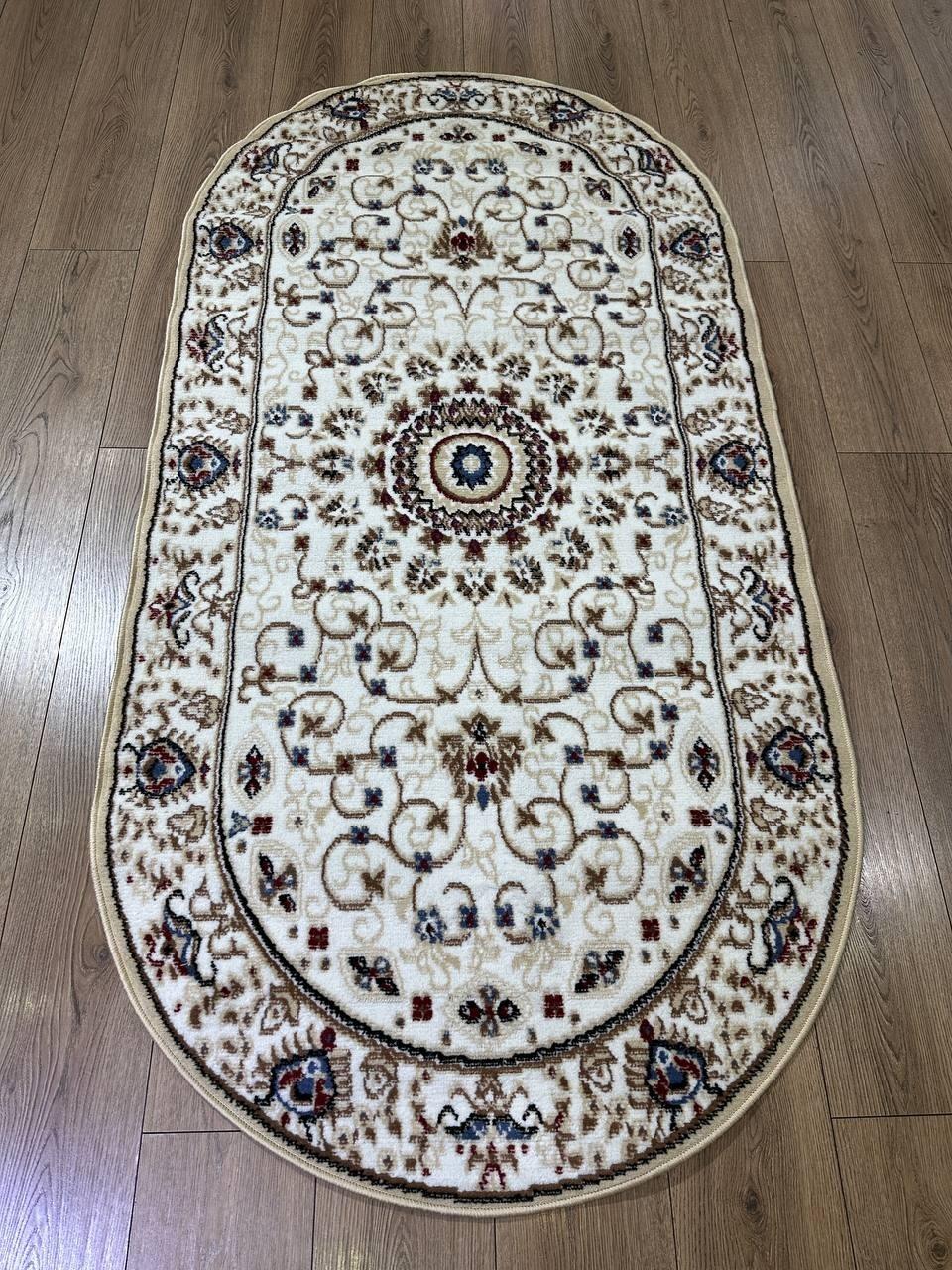 Polyester Contemporary Kazakh Rug In Modern Design 100 x 150 cm (3.3 x 4.9 ft) - 1Z24 For Sale