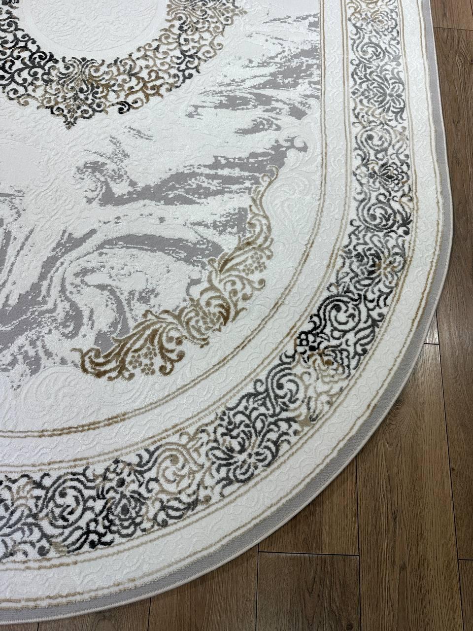 Polyester Contemporary Kazakh Rug In Modern Design 150 x 230 cm (4.9 x 7.5 ft) - 1Z23 For Sale