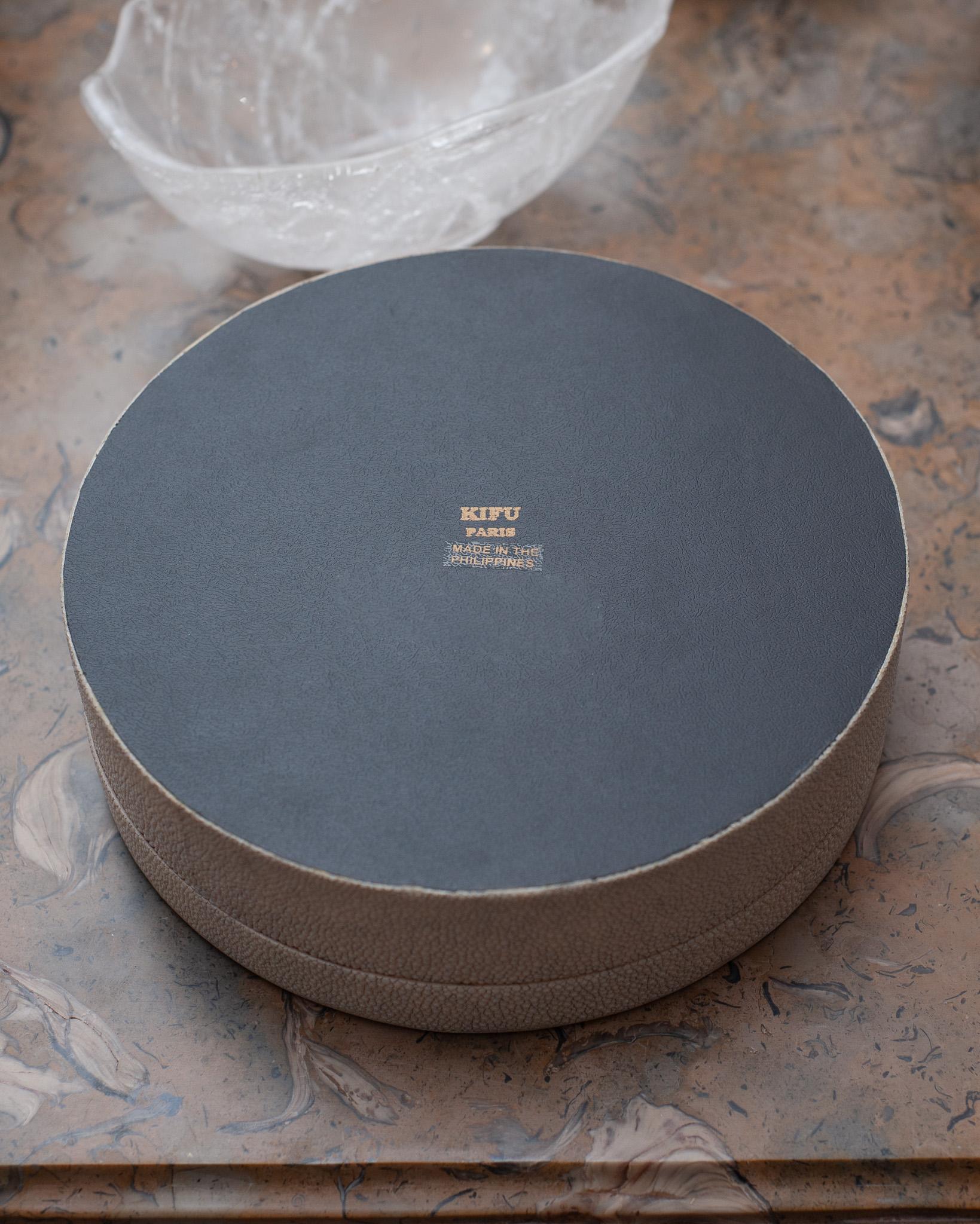 Contemporary Kifu Paris Zebra Box with Brass, Shagreen, & Shell Inlay For Sale 1